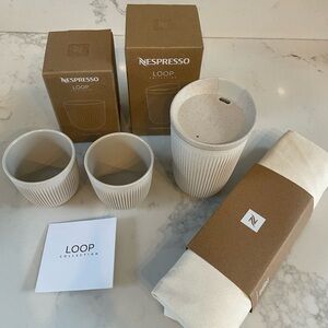 Nespresso Loop Collection Mug Set - Travel Mug and tote